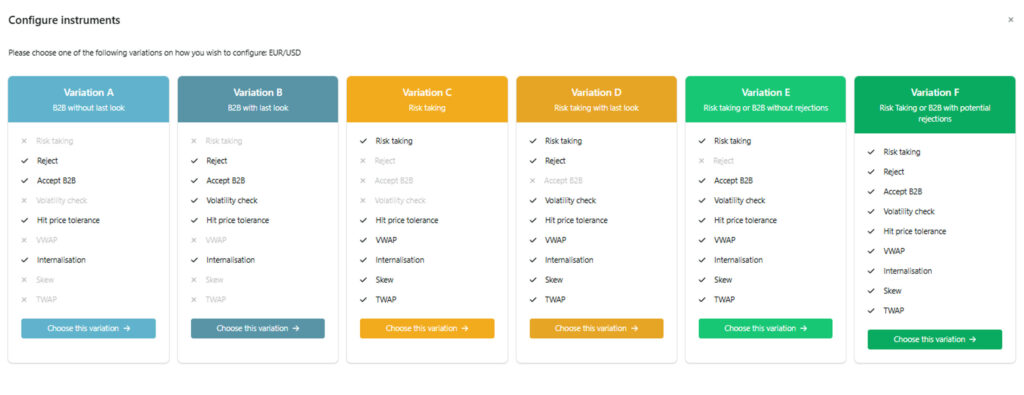 ingenium configurations: Examples of other Variations that were used for Risk Taking.